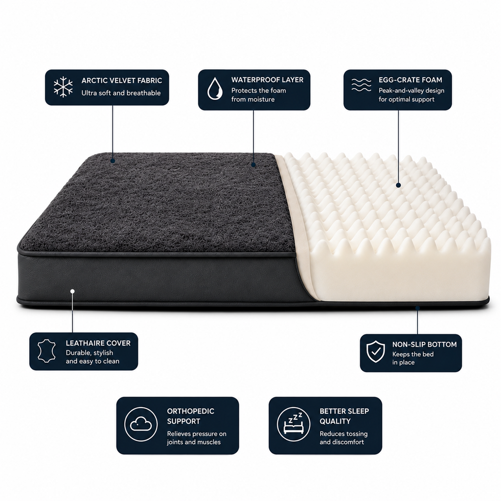 Orthopedic Memory Foam Pet Bed