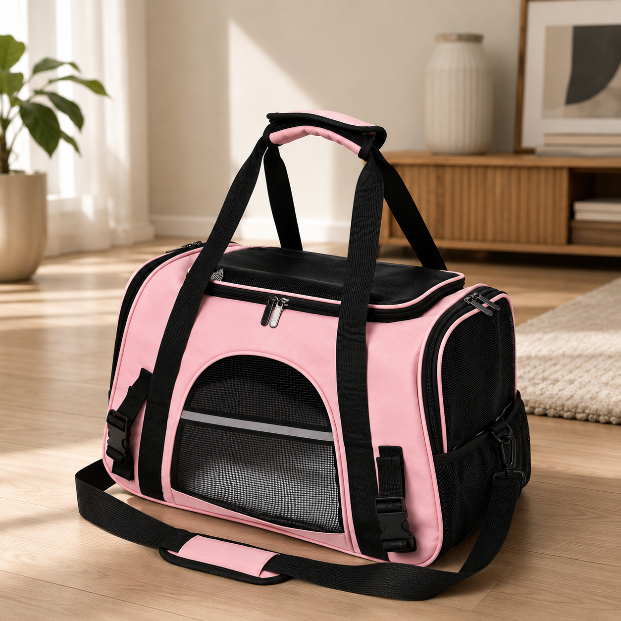 Portable Large-Capacity Breathable Cat Carrier