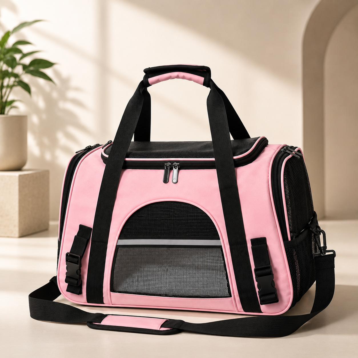 Portable Large-Capacity Breathable Cat Carrier