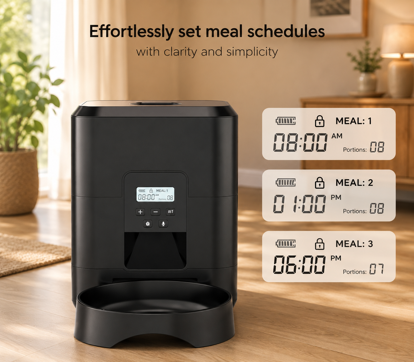 2L USB Automatic Pet Food Feeder