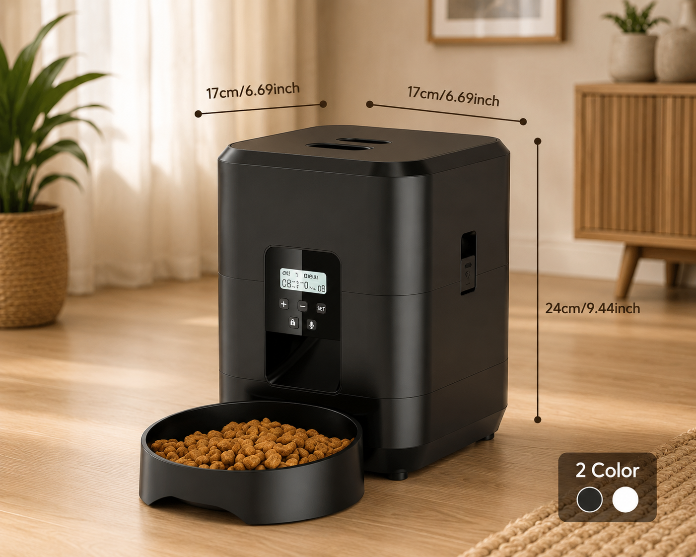 2L USB Automatic Pet Food Feeder