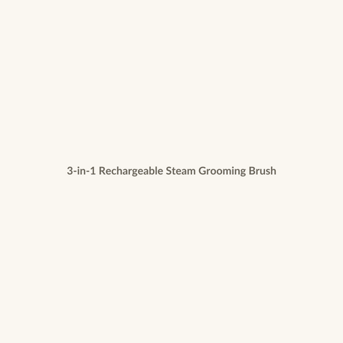3-in-1 Rechargeable Steam Grooming Brush
