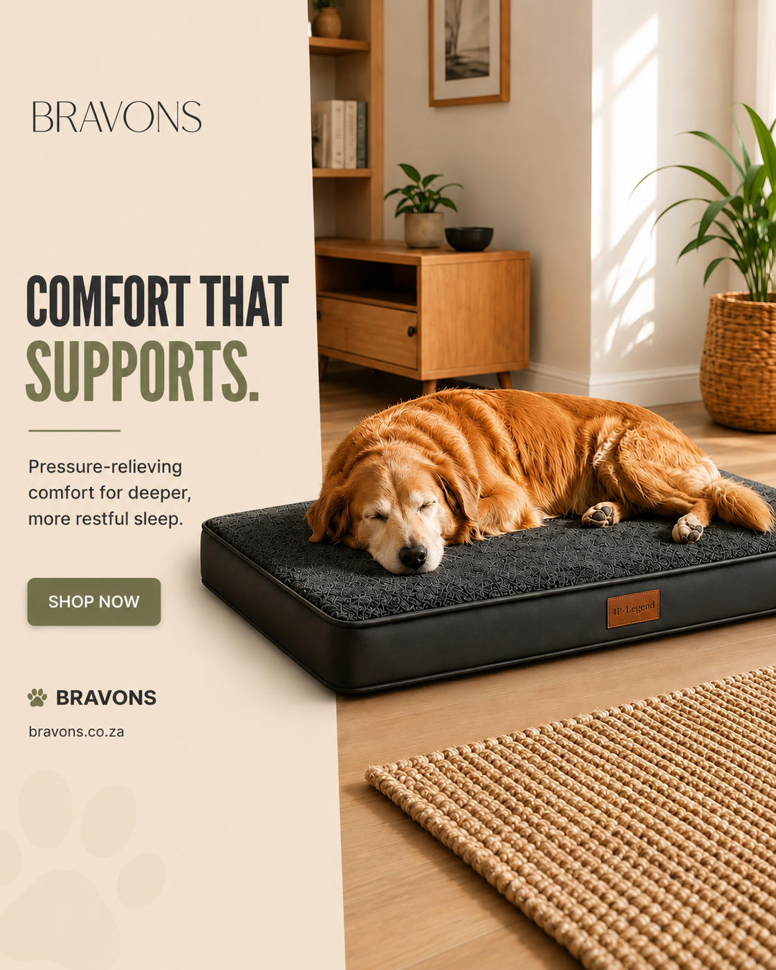Orthopedic Memory Foam Pet Bed